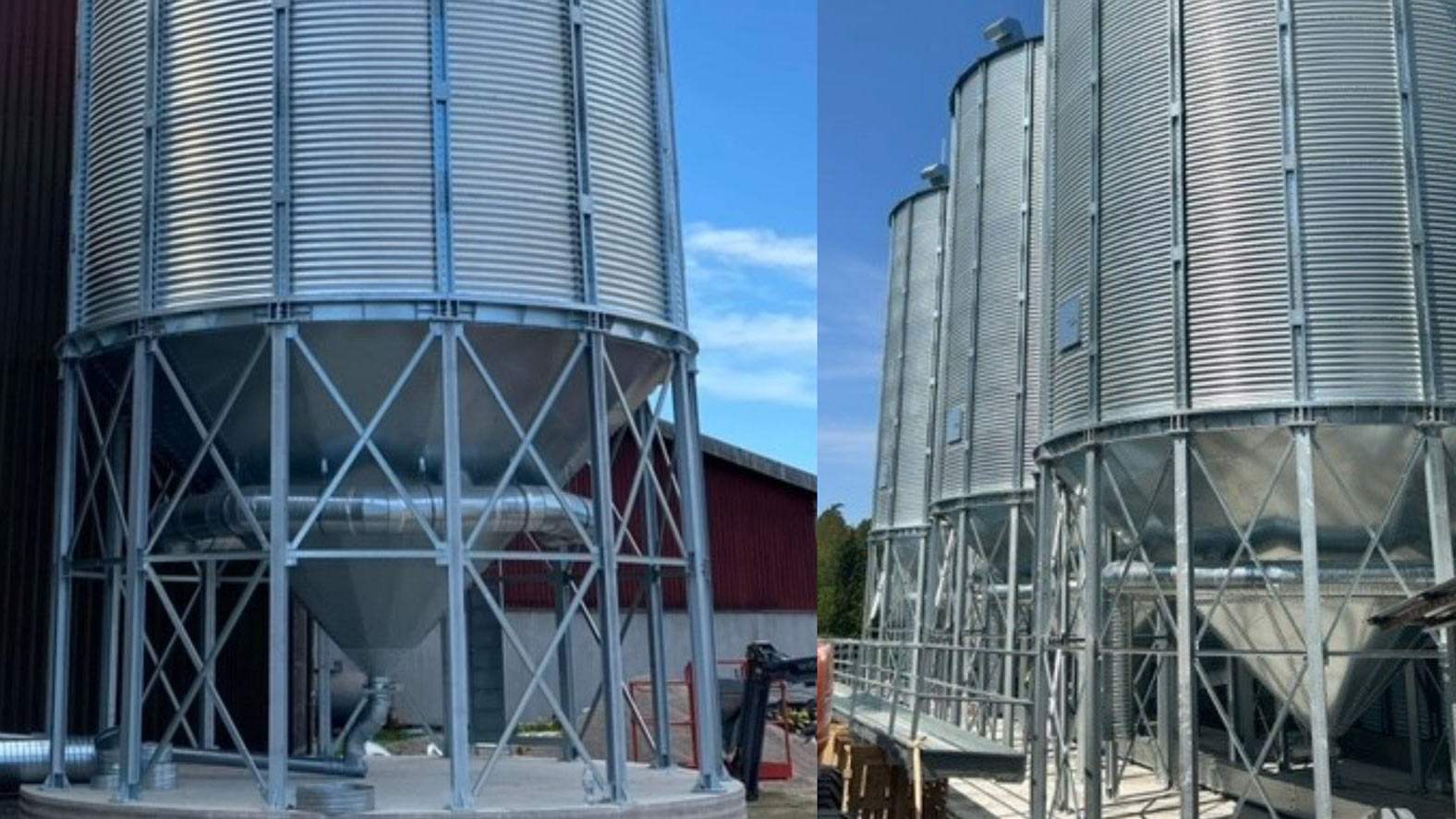 En stål silo